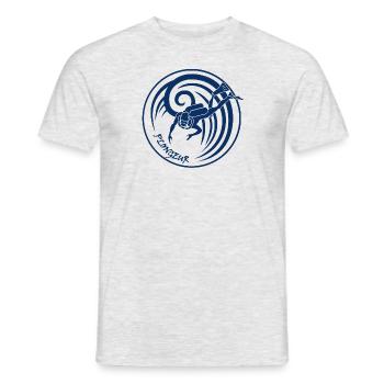 Diver 3 - Men's T-Shirt - heather grey - Front - AI Model Male 178 dark (178cm)