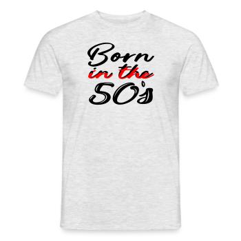 Anniversaire / Age / Naissance / Cadeau / Humour - T-shirt homme - gris chiné - Devant - AI Model Male 178 dark (178cm)