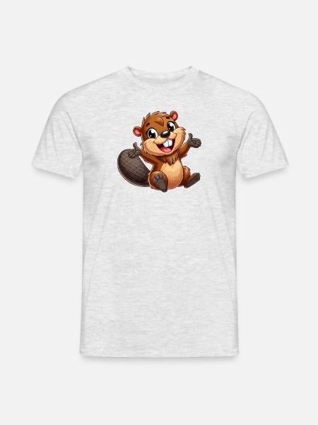 Beaver - Men's T-Shirt - heather grey