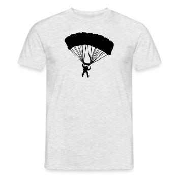 parachutiste - T-shirt homme - gris chiné - Devant - AI Model Male 178 dark (178cm)