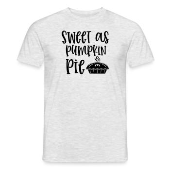 sweet as pumpkin pie - Männer T-Shirt - Grau meliert - Vorne - AI Model Male 178 dark (178cm)