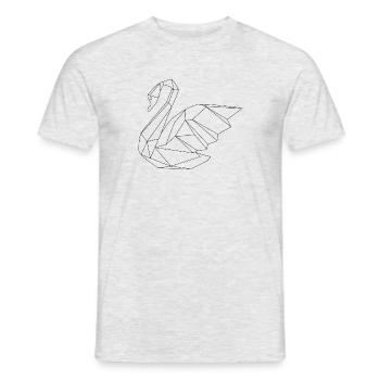 Cygne - T-shirt homme - gris chiné - Devant - AI Model Male 178 dark (178cm)