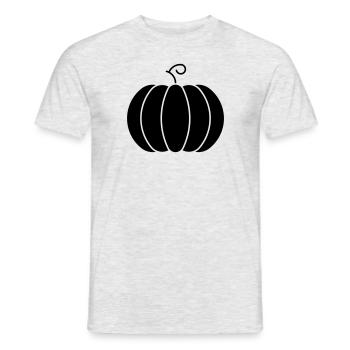pumpkin 34 - Men's T-Shirt - heather grey - Front - AI Model Male 178 dark (178cm)