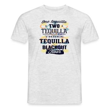 Tequilla - T-shirt homme - gris chiné - Devant - AI Model Male 178 dark (178cm)
