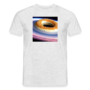 Donut Planet: L’univers le plus mignon de tous les temps! - T-shirt homme - gris chiné - Devant - AI Model Male 178 dark (178cm)