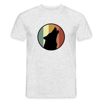 Wolf - T-shirt homme - gris chiné - Devant - AI Model Male 178 dark (178cm)