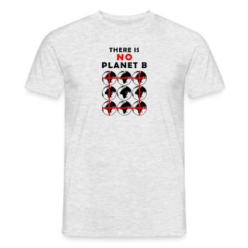 Il n'y a PAS de planète B - changement climatique, protection de l'environnement - T-shirt homme - gris chiné - Devant - AI Model Male 178 dark (178cm)