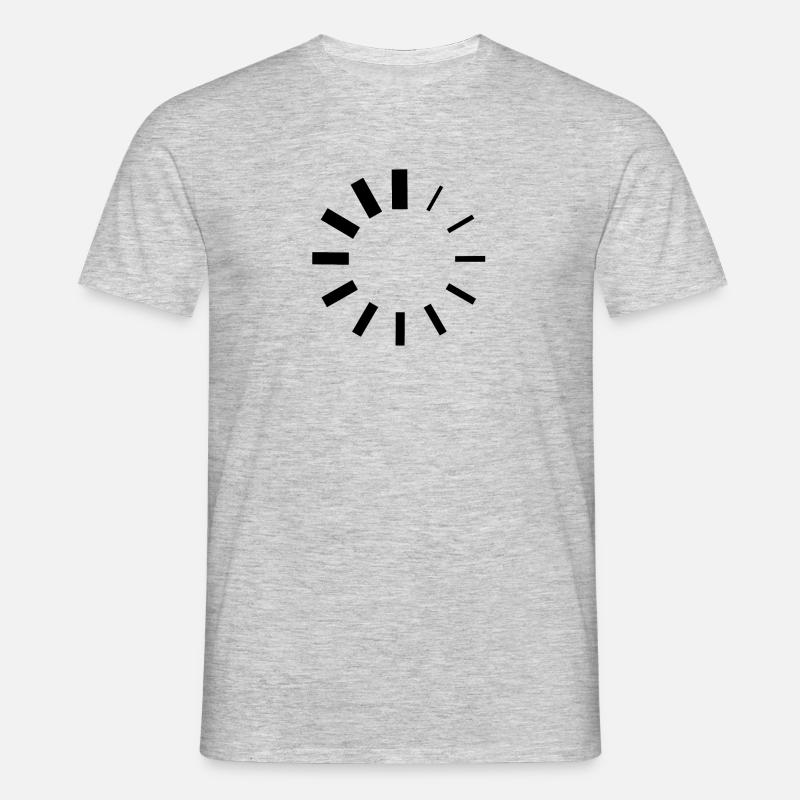Loading - Logo - Männer T-Shirt - Grau meliert