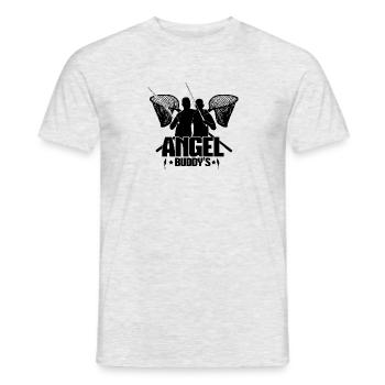Cadeau de citation de pêche d'ange copain - T-shirt homme - gris chiné - Devant - AI Model Male 178 dark (178cm)