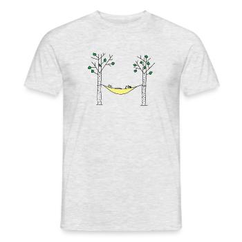 Hammock hammock color - Men's T-Shirt - heather grey - Front - AI Model Male 178 dark (178cm)