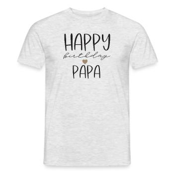 Happy birthday dad - Men's T-Shirt - heather grey - Front - AI Model Male 178 dark (178cm)