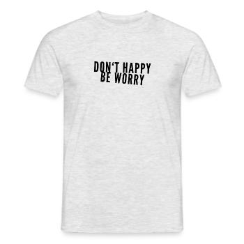 ich bin gerne traurig - Männer T-Shirt - Grau meliert - Vorne - AI Model Male 178 dark (178cm)