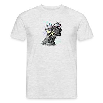 Philosophy - Men's T-Shirt - heather grey - Front - AI Model Male 178 dark (178cm)