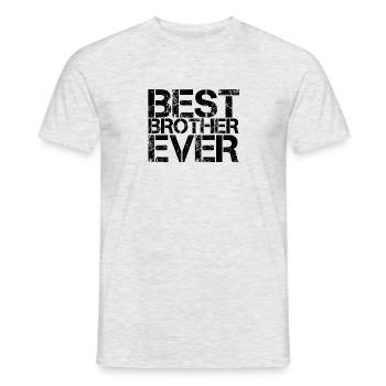 the best brother - Men's T-Shirt - heather grey - Front - AI Model Male 178 dark (178cm)