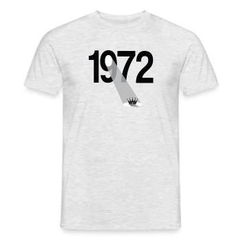 1972 Year of birth Vintage - Men's T-Shirt - heather grey - Front - AI Model Male 178 dark (178cm)