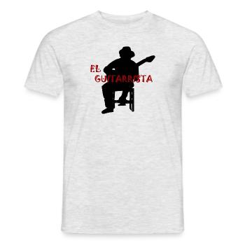 El Guitarrista - Männer T-Shirt - Grau meliert - Vorne - AI Model Male 178 dark (178cm)