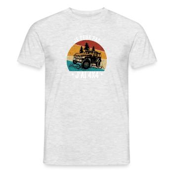 Je peux pas j'ai 4X4 cadeaux 4X4 - T-shirt homme - gris chiné - Devant - AI Model Male 178 dark (178cm)