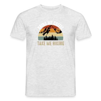 Wandern - Nehmen Sie mich mit auf eine Wanderung - Männer T-Shirt - Grau meliert - Vorne - AI Model Male 178 dark (178cm)