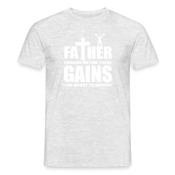 Gewinnt Fitness-Studio-Zitat - Männer T-Shirt - Grau meliert - Vorne - AI Model Male 178 dark (178cm)