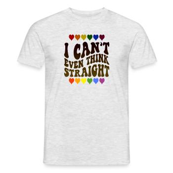 I Can't Even Think Straight - Men's T-Shirt - heather grey - Front - AI Model Male 178 dark (178cm)
