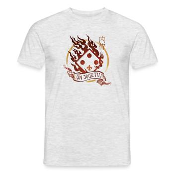 OJT Naishi - T-shirt homme - gris chiné - Devant - AI Model Male 178 dark (178cm)
