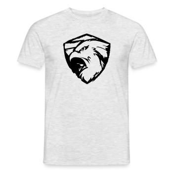 aigle puissant - T-shirt homme - gris chiné - Devant - AI Model Male 178 dark (178cm)