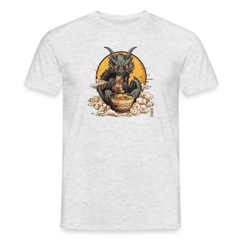 Dragon noodles - Männer T-Shirt - Grau meliert - Vorne - AI Model Male 178 dark (178cm)