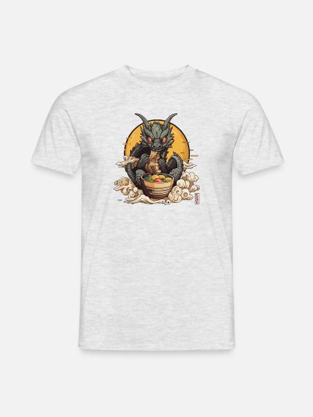 Dragon noodles - Men's T-Shirt - heather grey