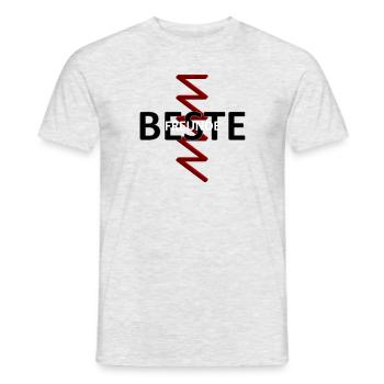 beste Freunde - Männer T-Shirt - Grau meliert - Vorne - AI Model Male 178 dark (178cm)