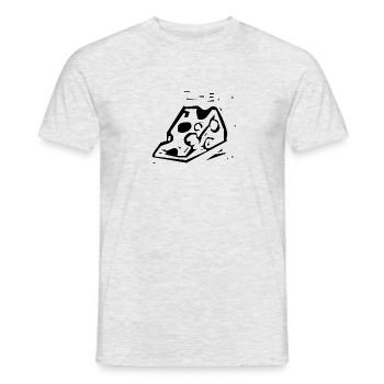 cheese - Men's T-Shirt - heather grey - Front - AI Model Male 178 dark (178cm)