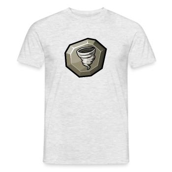 Element: Wind - Men's T-Shirt - heather grey - Front - AI Model Male 178 dark (178cm)