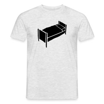 Bedroom cot furniture - Men's T-Shirt - heather grey - Front - AI Model Male 178 dark (178cm)