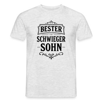 Bester Schwiegersohn Geschenk von Schwiegereltern - Männer T-Shirt - Grau meliert - Vorne - AI Model Male 178 dark (178cm)