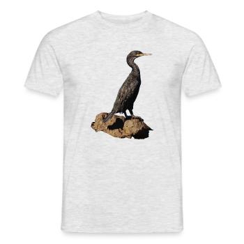 Kormoran - Männer T-Shirt - Grau meliert - Vorne - AI Model Male 178 dark (178cm)