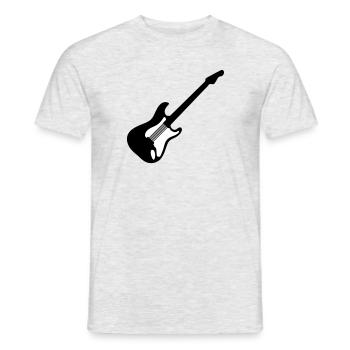 Guitare - T-shirt homme - gris chiné - Devant - AI Model Male 178 dark (178cm)