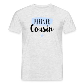 Kleiner Cousine - Männer T-Shirt - Grau meliert - Vorne - AI Model Male 178 dark (178cm)