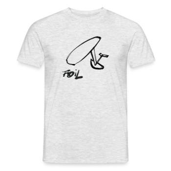 Foil Board - Men's T-Shirt - heather grey - Front - AI Model Male 178 dark (178cm)