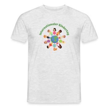 Internationaler Kindertag - Männer T-Shirt - Grau meliert - Vorne - AI Model Male 178 dark (178cm)