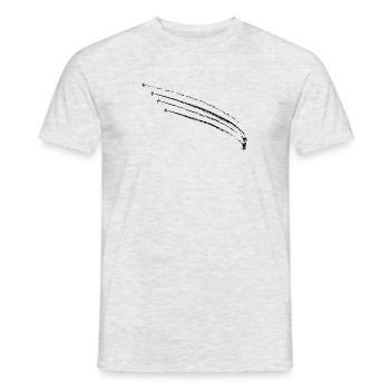 Avions - T-shirt homme - gris chiné - Devant - AI Model Male 178 dark (178cm)