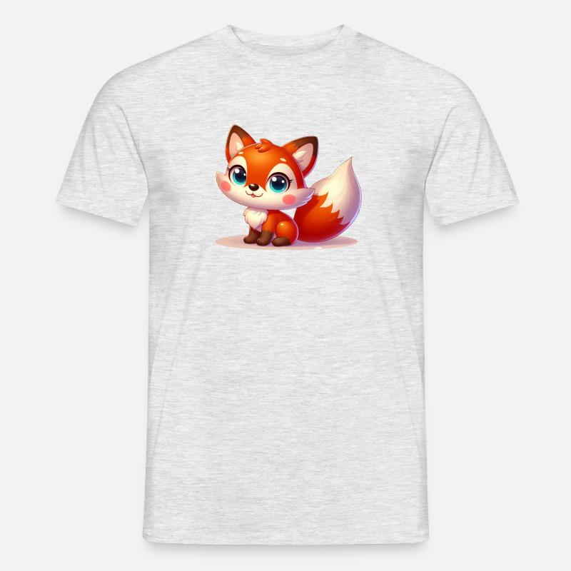 FOX 3 - Männer T-Shirt - Grau meliert