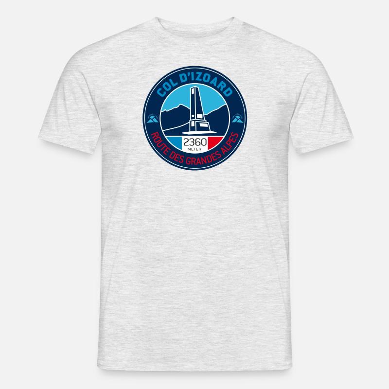 Col d'Izoard2 - T-shirt uomo - grigio melange