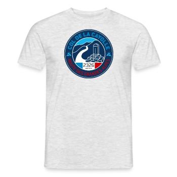Col de la Cayolle 1 - Men's T-Shirt - heather grey - Front - AI Model Male 178 dark (178cm)