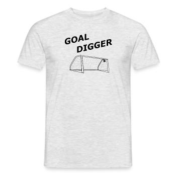 Goal Digger - Men's T-Shirt - heather grey - Front - AI Model Male 178 dark (178cm)