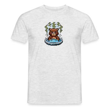 Die Bären-Saga - WHIRLPOOL - Männer T-Shirt - Grau meliert - Vorne - AI Model Male 178 dark (178cm)