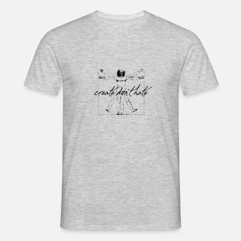 CREATE DON'T HATE - Men's T-Shirt - heather grey