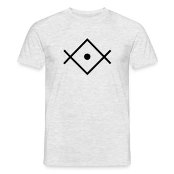 OM TAT SAT, Lichtarbeiter, Spirituelles Symbol - Männer T-Shirt - Grau meliert - Vorne - AI Model Male 178 dark (178cm)