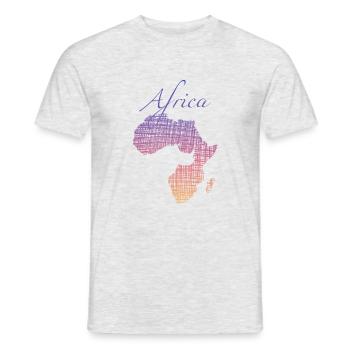 Africa - Männer T-Shirt - Grau meliert - Vorne - AI Model Male 178 dark (178cm)