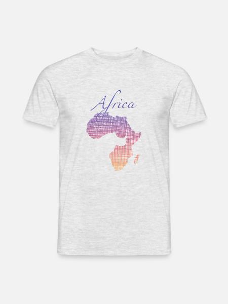 Africa - Männer T-Shirt - Grau meliert