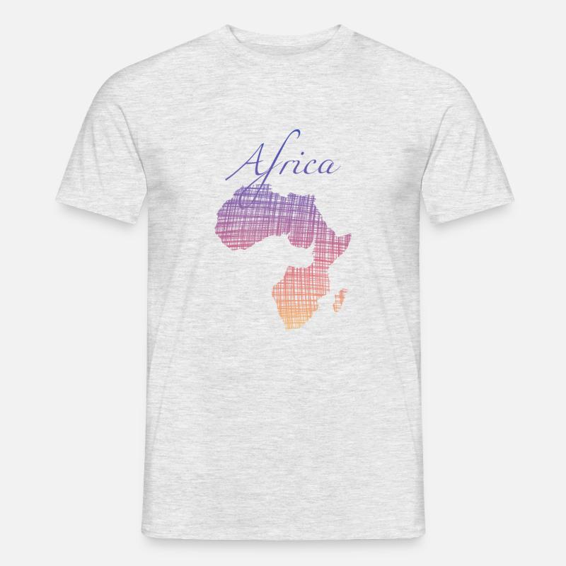 Africa - Männer T-Shirt - Grau meliert