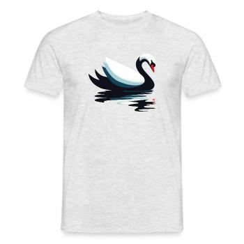 Cygne nageur - T-shirt homme - gris chiné - Devant - AI Model Male 178 dark (178cm)